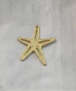 decorazione stella marina dorata coffa siciliana borsa
