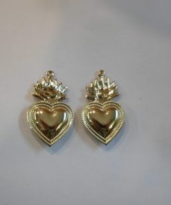Decorazione per orecchini coppia cuori