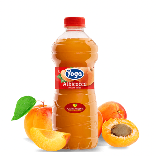 YOGA – Succo di Frutta, ALBICOCCA, bottiglia da 1 lt. - immagine 2