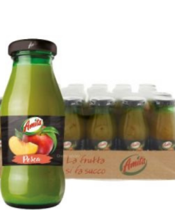 AMITA – Succo PESCA, 24 bottigliette da 25 cl.